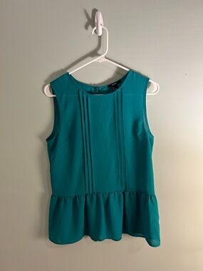 Forever 21 Teal Sleeveless Peplum Camisole